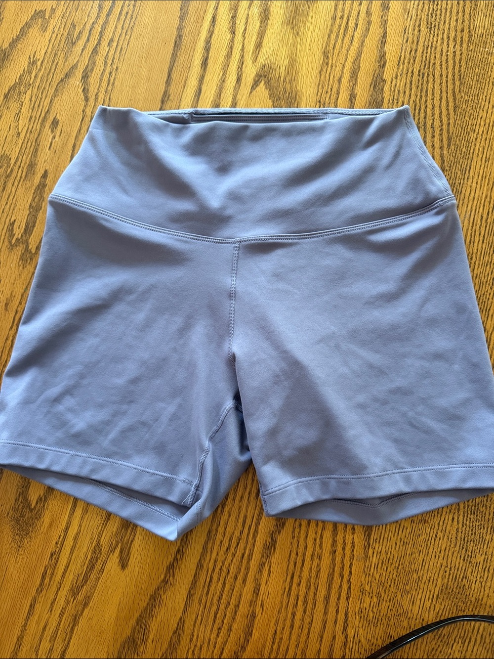 Nike Light Periwinkle High-Waist Bike Shorts